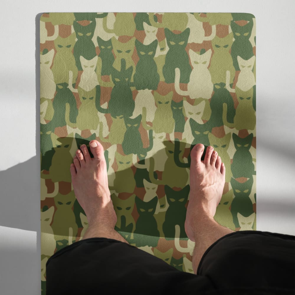 Cat-meow-flage CAMO Yoga mat