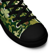 Celtic Shamrock Heritage CAMO Mens High-Top Canvas Shoes