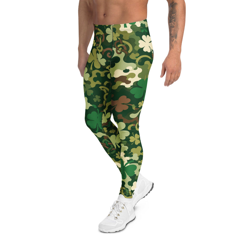 Celtic Shamrock Heritage CAMO Mens Leggings - Men