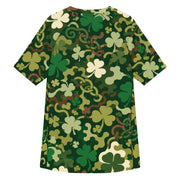 Celtic Shamrock Heritage CAMO Mens Short-Sleeve Rash Guard - SS