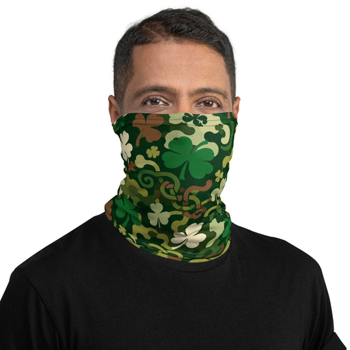 Celtic Shamrock Heritage CAMO Neck Gaiter - Head