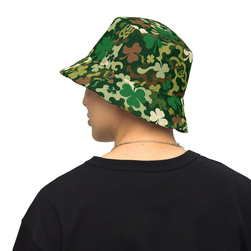 Celtic Shamrock Heritage CAMO Reversible Bucket Hat - S/M - Head