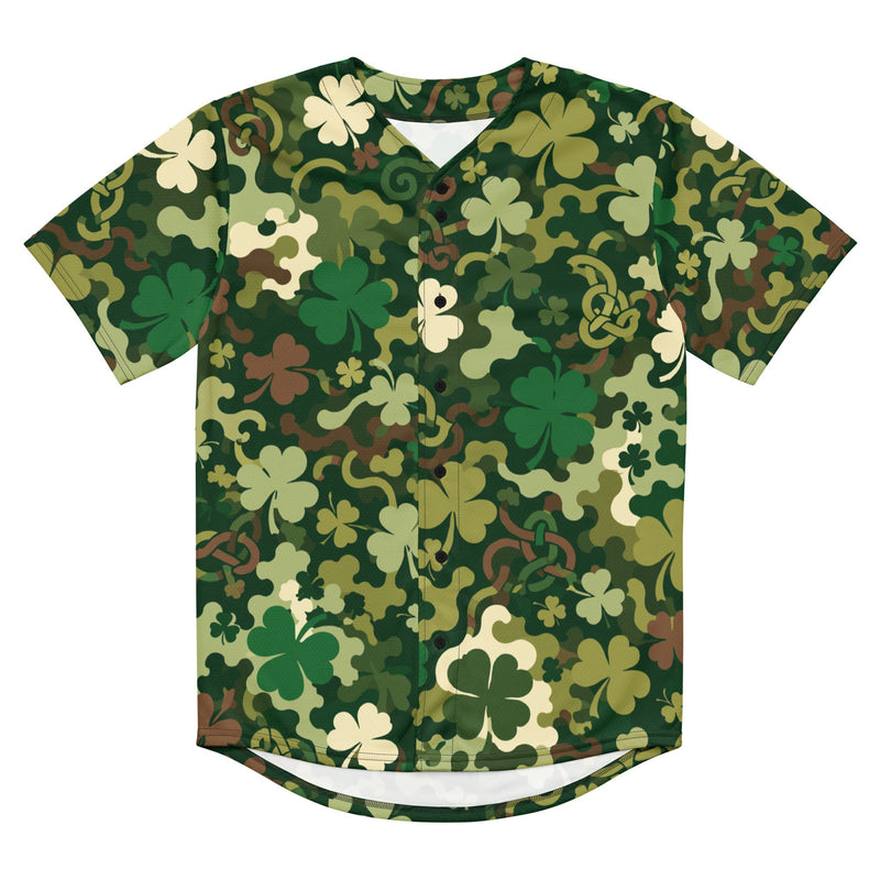 Celtic Shamrock Heritage CAMO Unisex Baseball Jersey