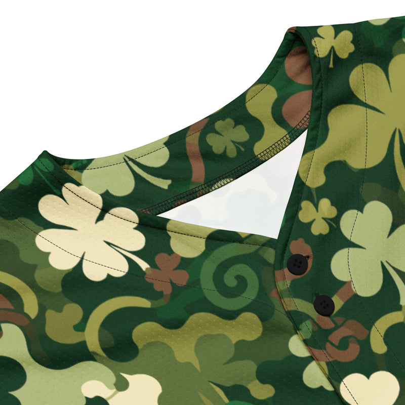 Celtic Shamrock Heritage CAMO Unisex Baseball Jersey