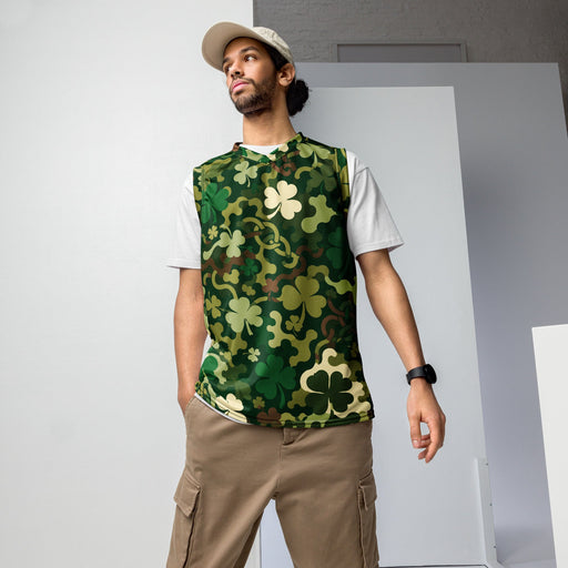 Celtic Shamrock Heritage CAMO Unisex Basketball Jersey - 2XS
