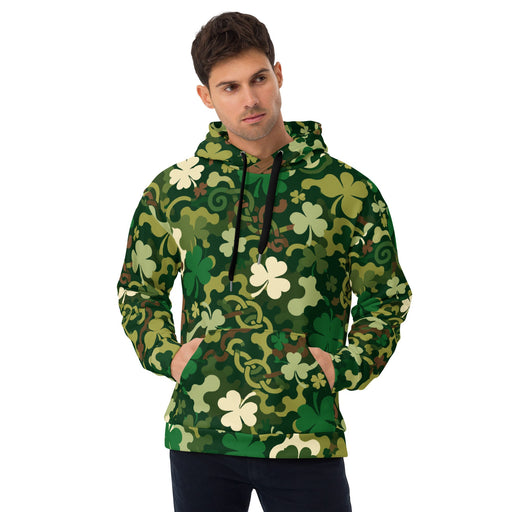 Celtic Shamrock Heritage CAMO Unisex Hoodie - 2XS