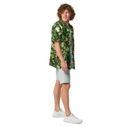 Celtic Shamrock Heritage CAMO Unisex Short-Sleeve Button Shirt - Button-Up