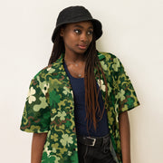 Celtic Shamrock Heritage CAMO Unisex Short-Sleeve Button Shirt - Button-Up