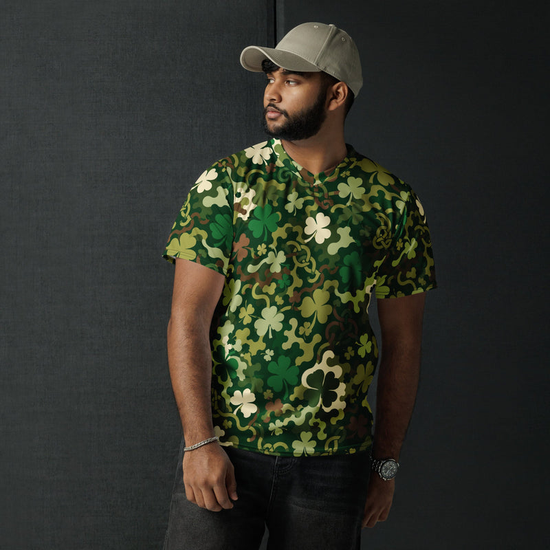 Celtic Shamrock Heritage CAMO Unisex Sports Jersey