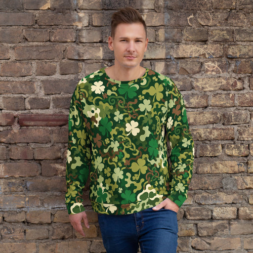 Celtic Shamrock Heritage CAMO Unisex Sweatshirt - 2XS