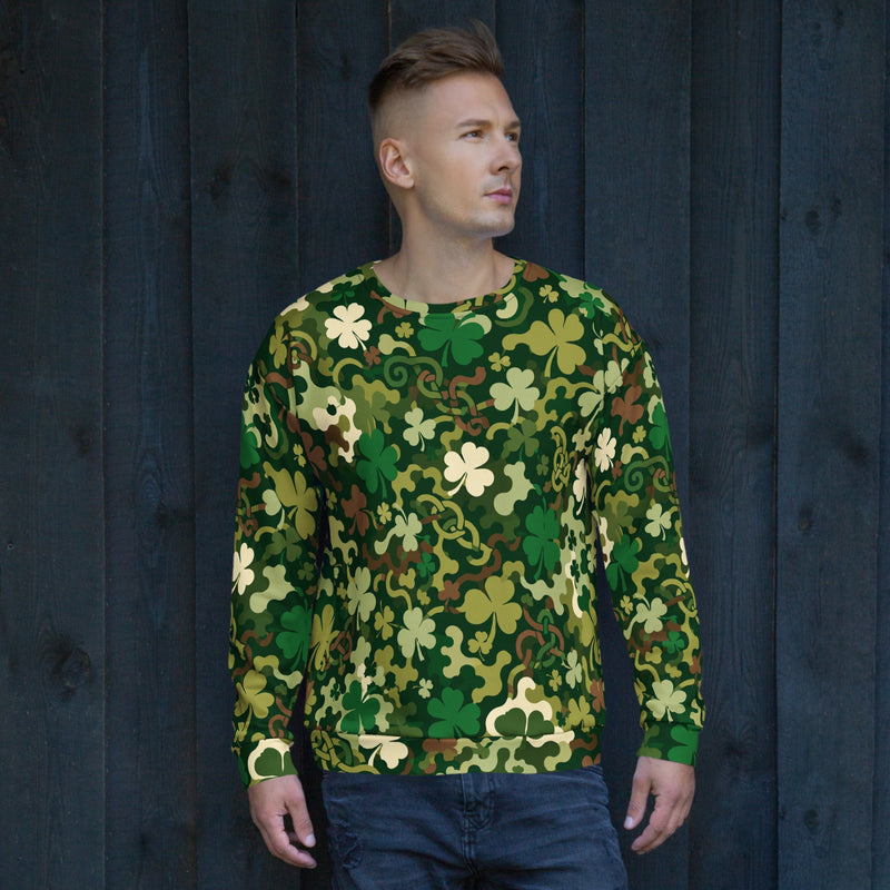 Celtic Shamrock Heritage CAMO Unisex Sweatshirt