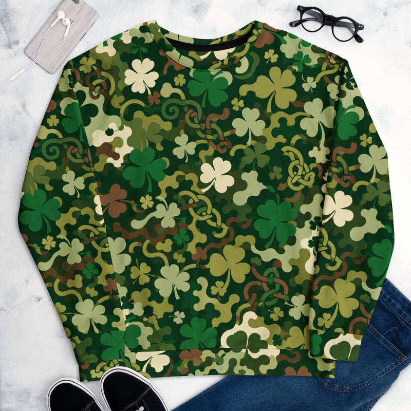 Celtic Shamrock Heritage CAMO Unisex Sweatshirt