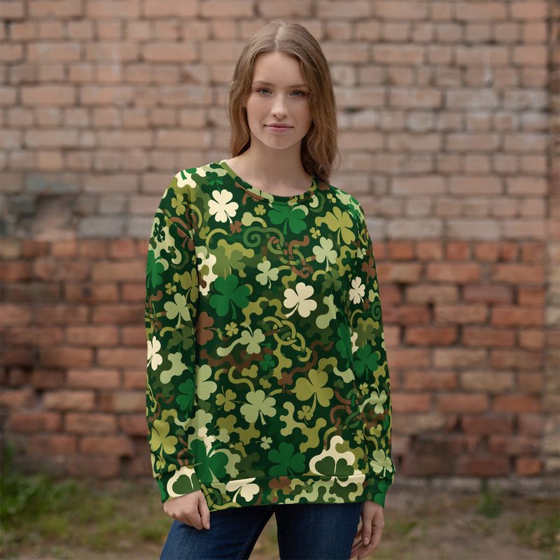 Celtic Shamrock Heritage CAMO Unisex Sweatshirt