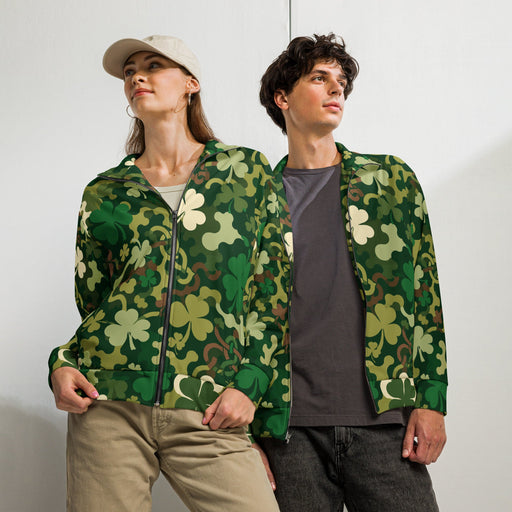 Celtic Shamrock Heritage CAMO Unisex Track Jacket - 2XS