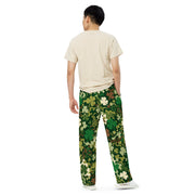 Celtic Shamrock Heritage CAMO Unisex Wide-Leg Leisure Pants - Pant