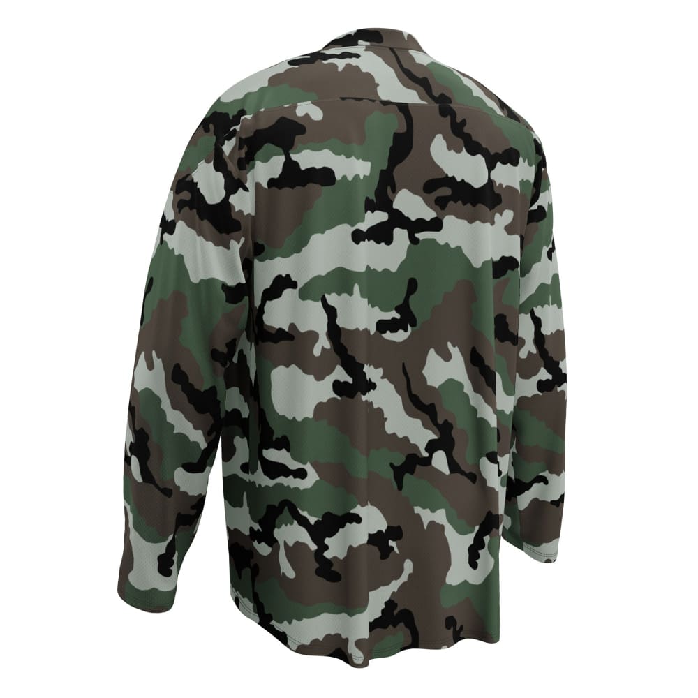 Central African Republic French CE CAMO hockey fan jersey