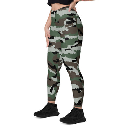 Central African Republic French CE CAMO Leggings with pockets - Womens With Pockets