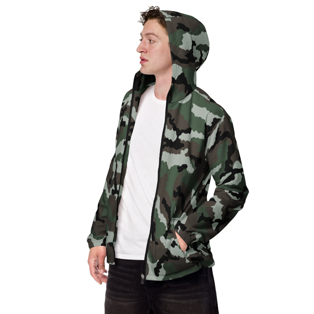 Central African Republic French CE CAMO Men’s windbreaker - XS - Mens Windbreaker