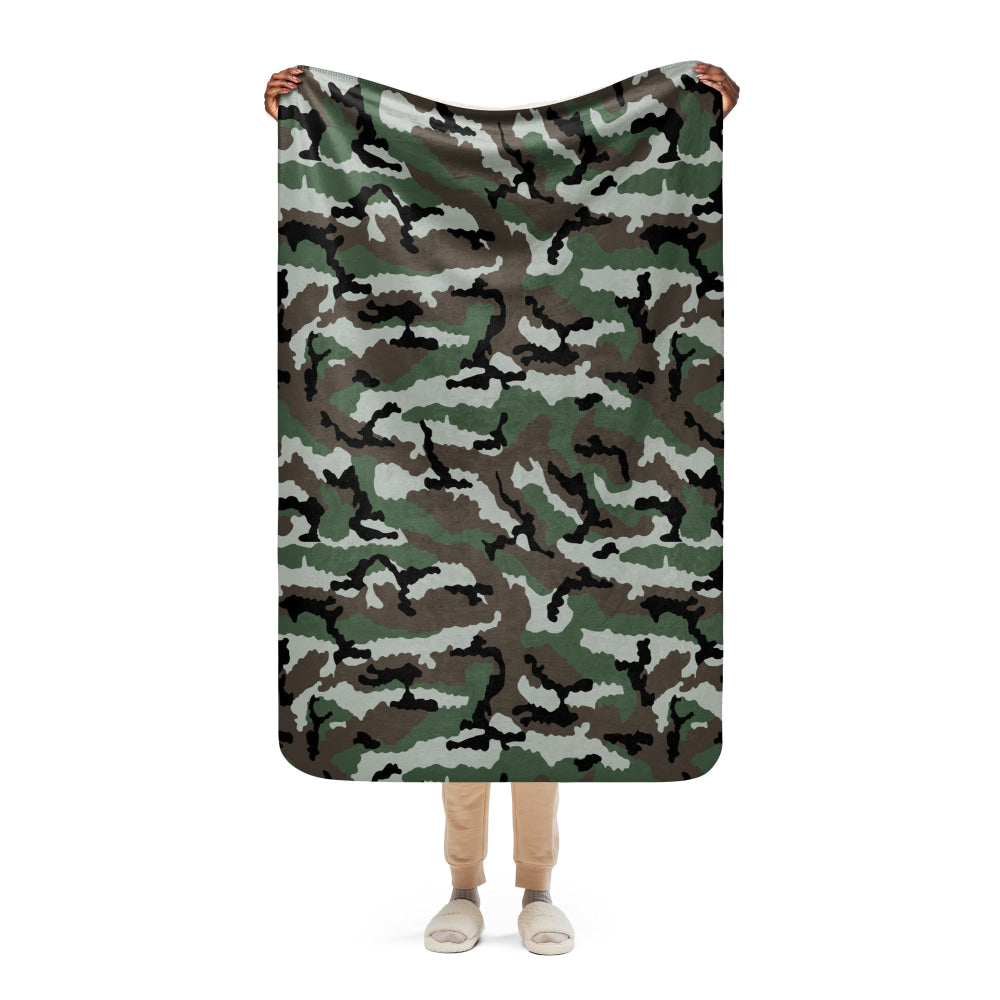 Central African Republic French CE CAMO Sherpa blanket - 37″×57″ - Blanket