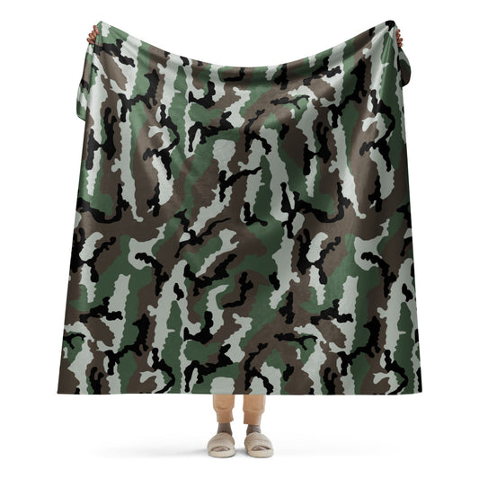 Central African Republic French CE CAMO Sherpa blanket - 60″×80″ - Blanket