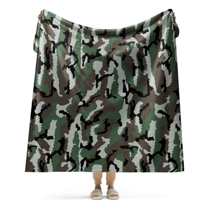 Central African Republic French CE CAMO Sherpa blanket - 60″×80″