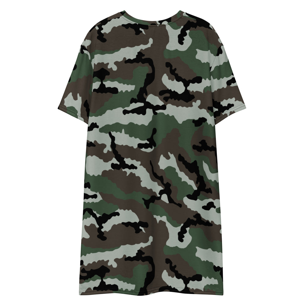 Central African Republic French CE CAMO T-shirt dress - Womens T-Shirt Dress