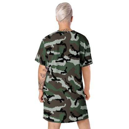 Central African Republic French CE CAMO T-shirt dress - Womens T-Shirt Dress