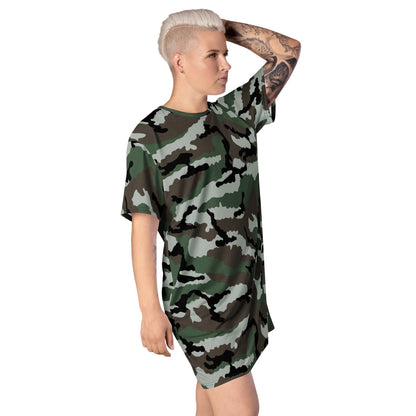 Central African Republic French CE CAMO T-shirt dress - Womens T-Shirt Dress