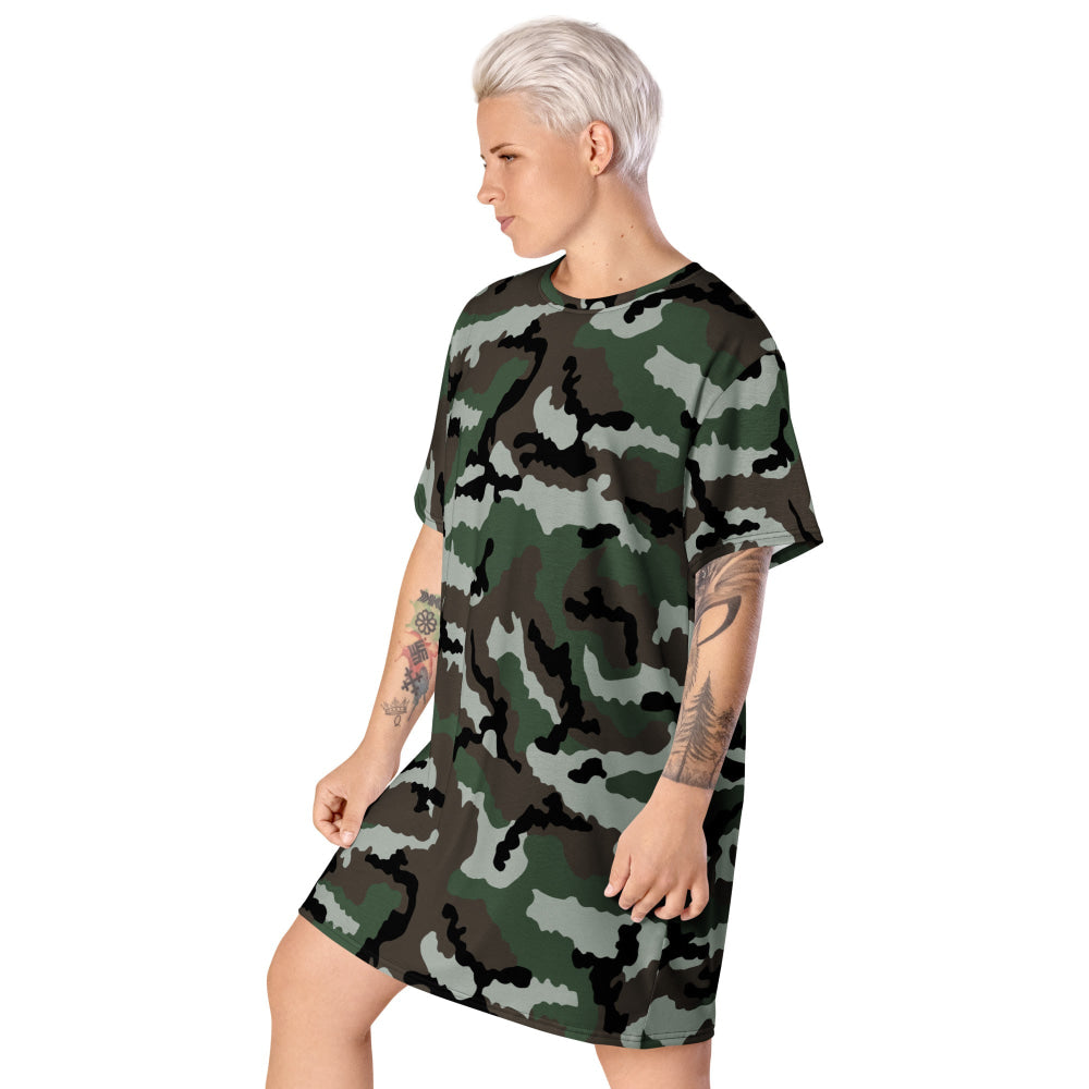 Central African Republic French CE CAMO T-shirt dress - Womens T-Shirt Dress