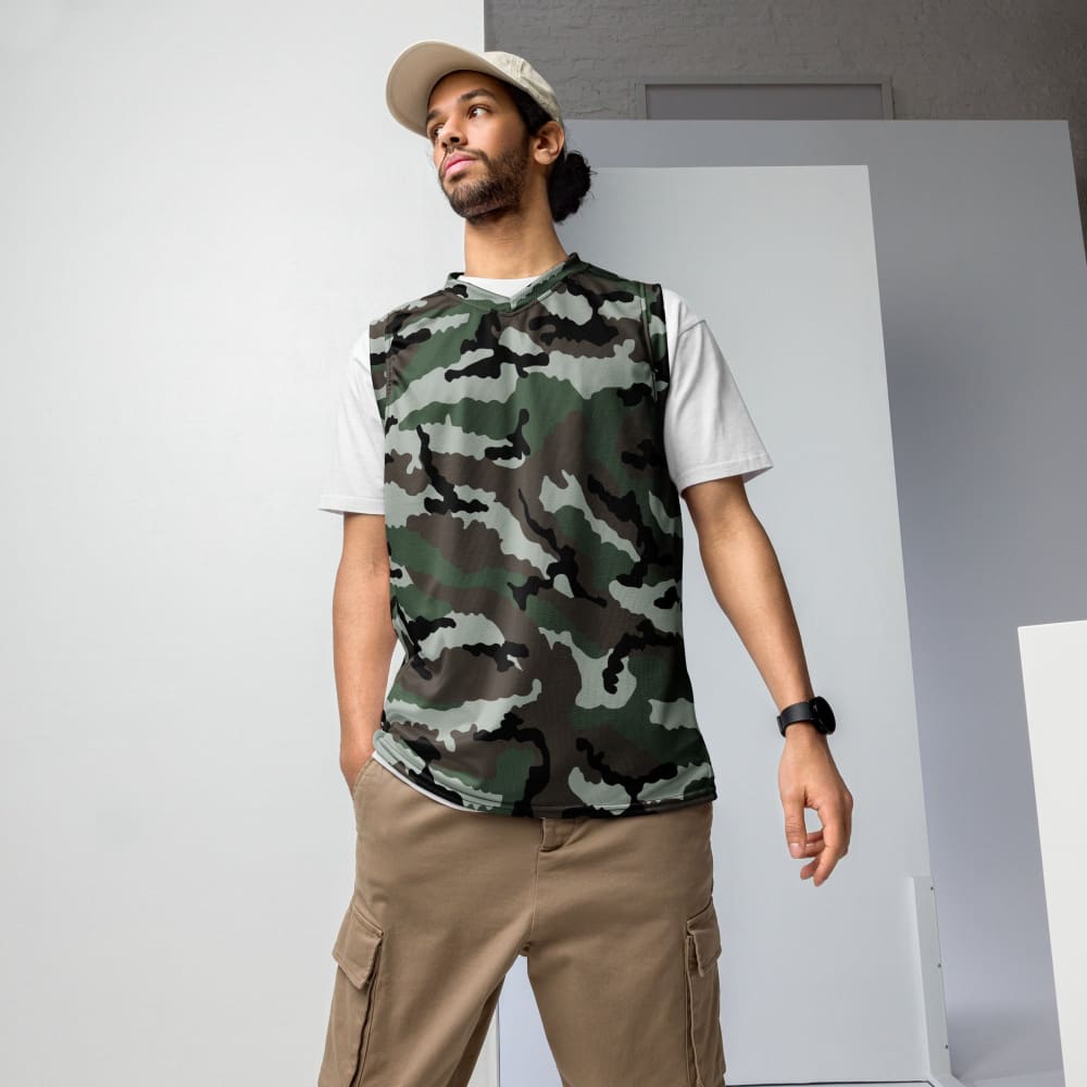Central African Republic French CE CAMO unisex basketball jersey - 2XS