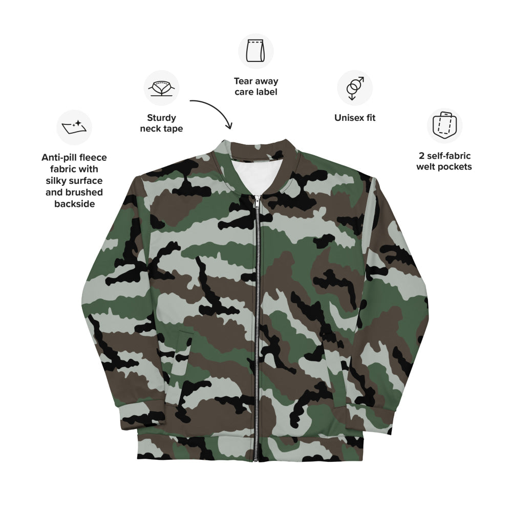 Central African Republic French CE CAMO Unisex Bomber Jacket