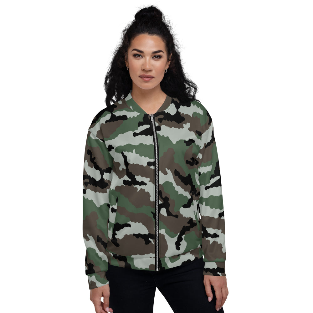 Central African Republic French CE CAMO Unisex Bomber Jacket