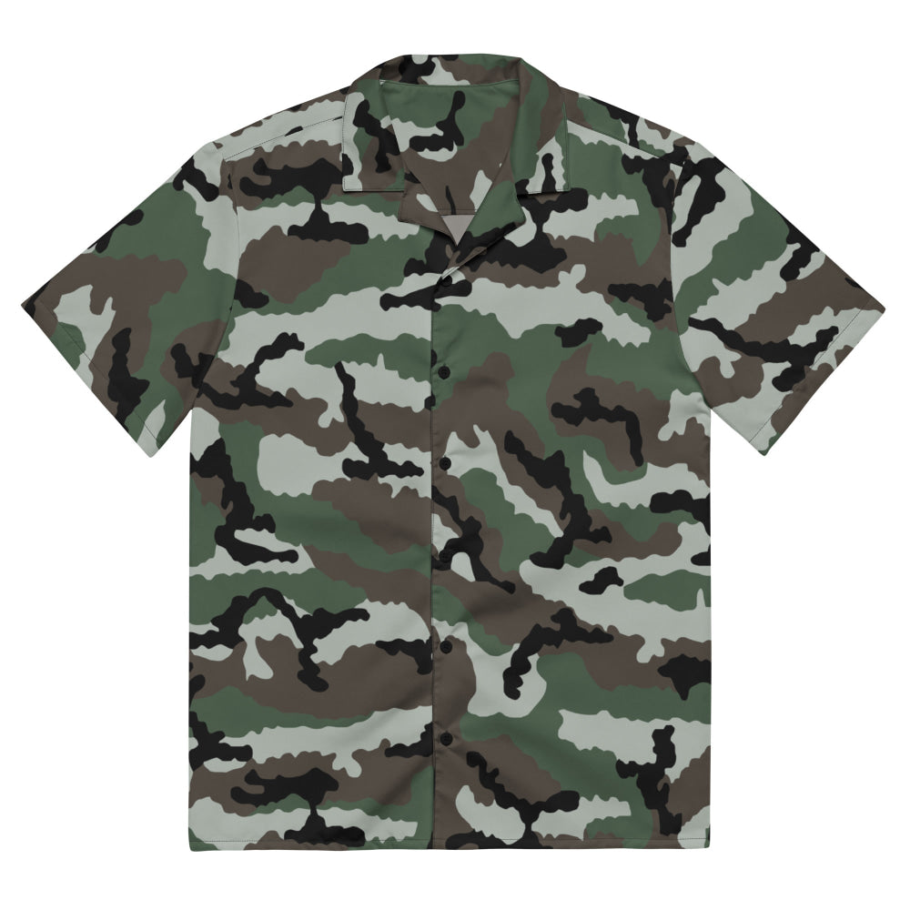 Central African Republic French CE CAMO Unisex button shirt - 2XS - Button Shirt