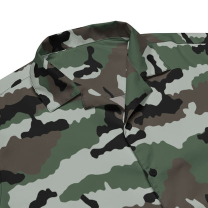 Central African Republic French CE CAMO Unisex button shirt