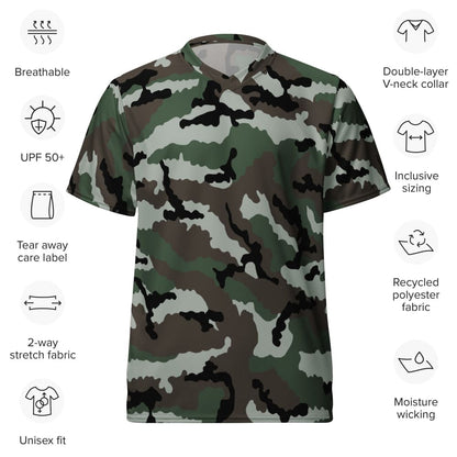 Central African Republic French CE CAMO unisex sports jersey