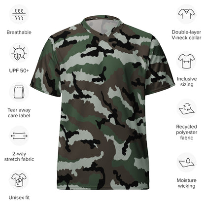 Central African Republic French CE CAMO unisex sports jersey - Unisex Sports Jersey