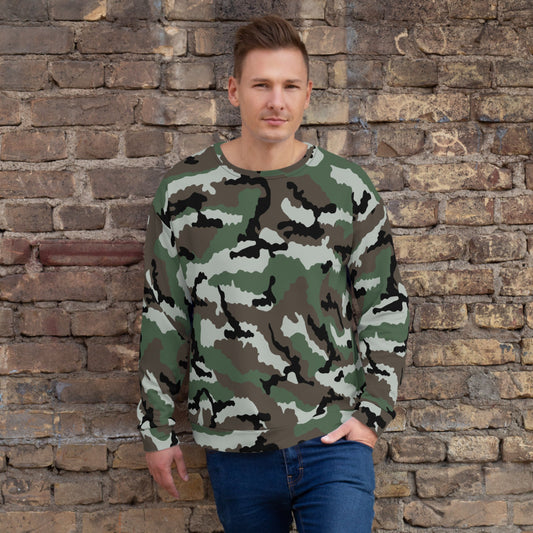 Central African Republic French CE CAMO Unisex Sweatshirt - XS