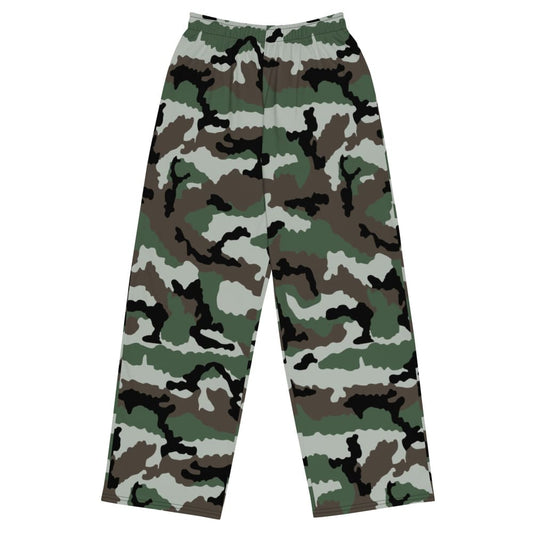 Central African Republic French CE CAMO unisex wide-leg pants - 2XS