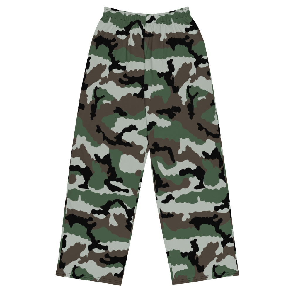 Central African Republic French CE CAMO unisex wide-leg pants - 2XS - Unisex Wide-Leg Pants