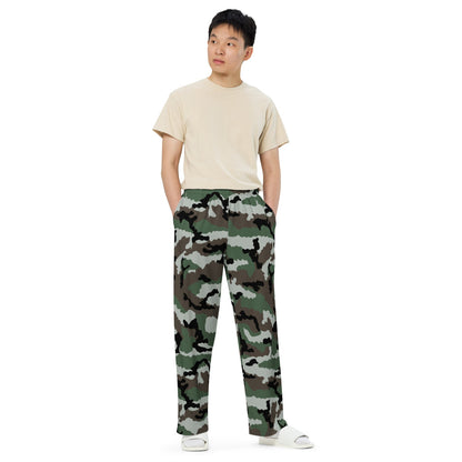 Central African Republic French CE CAMO unisex wide-leg pants - Unisex Wide-Leg Pants