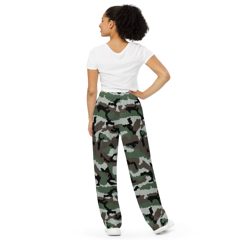 Central African Republic French CE CAMO unisex wide-leg pants - Unisex Wide-Leg Pants