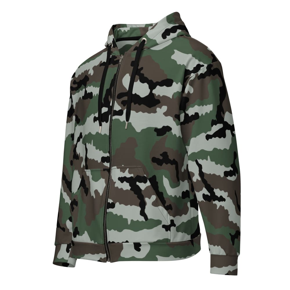Central African Republic CAMO Unisex zip hoodie - 2XS