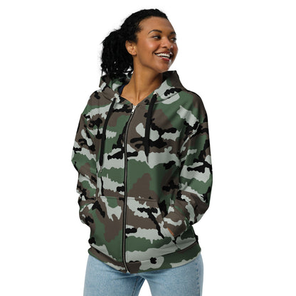 Central African Republic French CE CAMO Unisex zip hoodie - Zip Hoodie