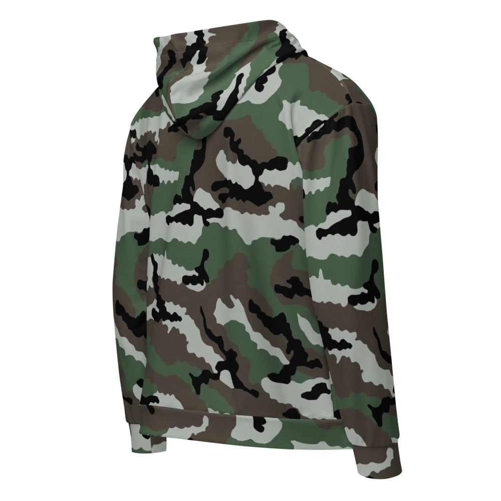 Central African Republic French CE CAMO Unisex zip hoodie - Zip Hoodie