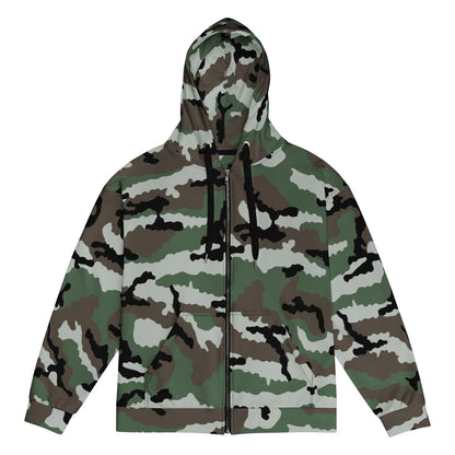 Central African Republic French CE CAMO Unisex zip hoodie - Zip Hoodie