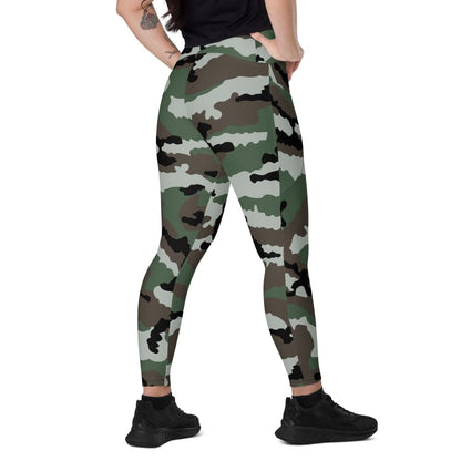 Central African Republic French CE CAMO Women’s Leggings with pockets - 2XS