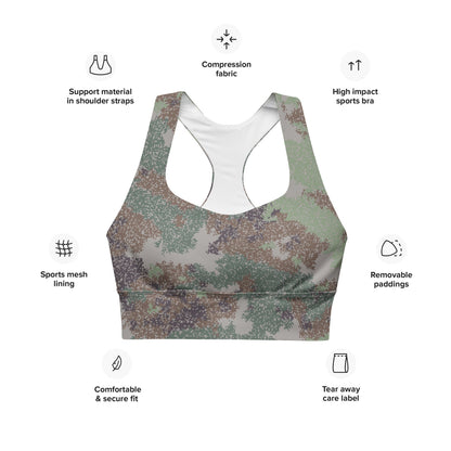 Chinese Chingchong Xingkong Starry Sky Woodland CAMO Longline sports bra - Womens Sports Bra