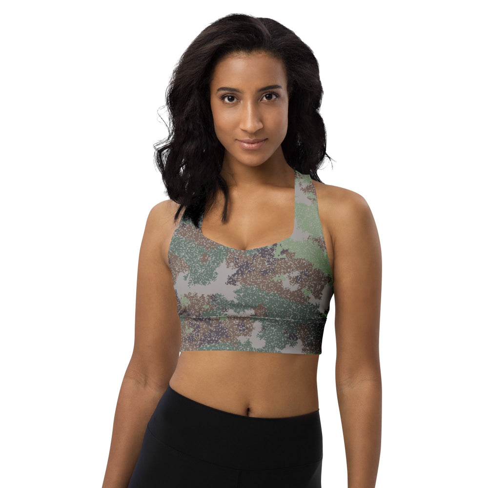 Chinese Chingchong Xingkong Starry Sky Woodland CAMO Longline sports bra - Womens Sports Bra