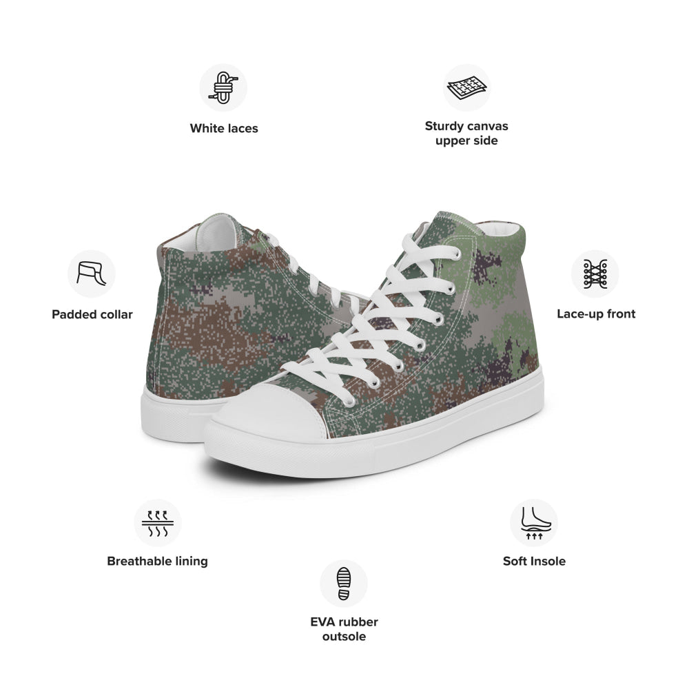 Chinese Chingchong Xingkong Starry Sky Woodland CAMO Men’s high top canvas shoes - Mens High Top Canvas Shoes