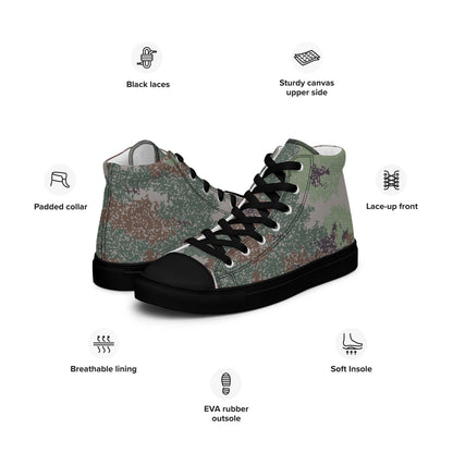 Chinese Chingchong Xingkong Starry Sky Woodland CAMO Men’s high top canvas shoes - Mens High Top Canvas Shoes